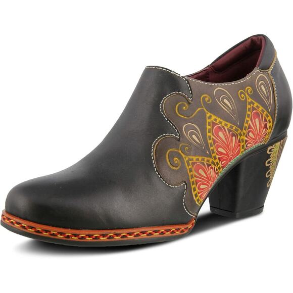 L’Artiste by Spring Step Womens Zami Leather Shootie Boots -- Black NEW - Picture 1 of 7